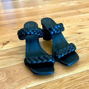 A New Day black braided heels